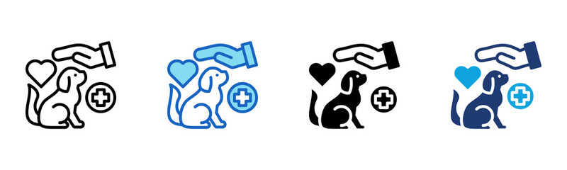 Pet Care icon Multi Style Vector Illustration