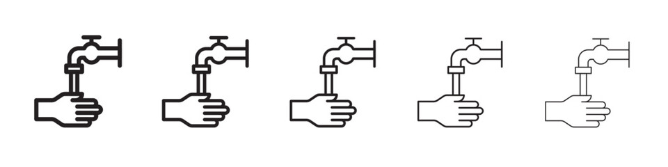 Washing hand icon vector illustration isolated
