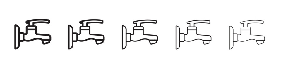 Water tap icon vector illustration isolated