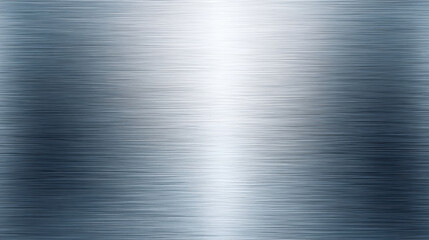 Brushed metal texture background with smooth horizontal lines and gradient silver tones creating sleek and modern metallic surface