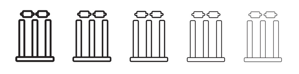 Wicket Stump icon vector illustration isolated