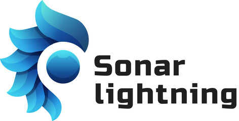 Abstract business logo design concept for web sign and company strategy illustration