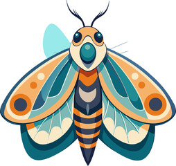 vector illustration of a Moth