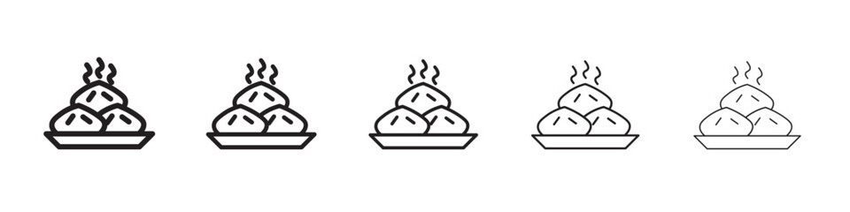 wonton icon vector illustration isolated