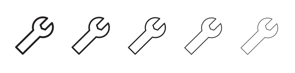 Wrench icon vector illustration isolated