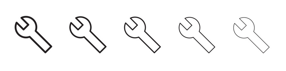 Wrench icon vector illustration isolated