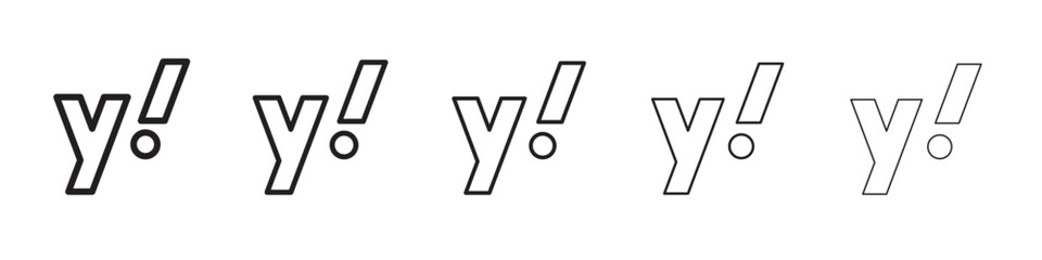 Yahoo icon vector illustration isolated