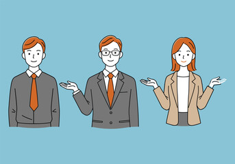 Confused Business Team: Professionals Shrugging in Uncertainty