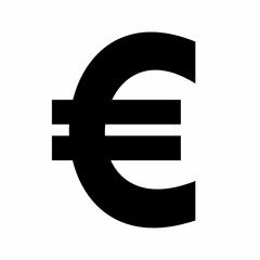  Euro world currency. Flat image