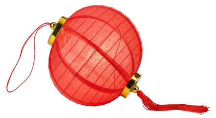 Isolated red Chinese lantern © Luca