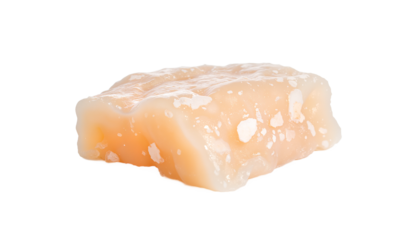 Copal resin isolated on white background, transparent and natural  