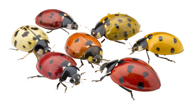 ladybug, isolated transparent background