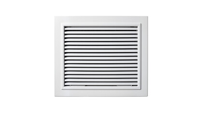 Vent panel in white design on isolated, transparent background, no background  