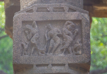 Ancient Stone Panel of Figures