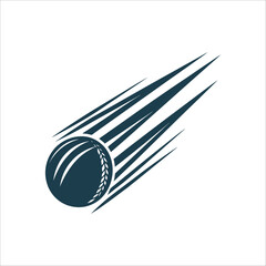 Dynamic Ball with Speed Lines Illustration Floating Ball with Speed Lines