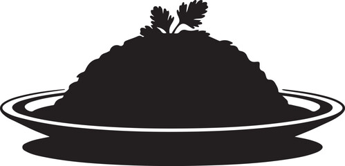 Biryani Plate, Food Silhouette
