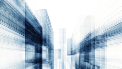 Abstract architectural perspective