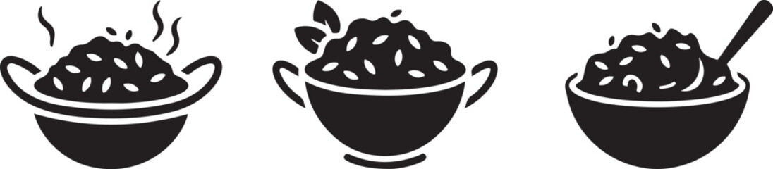 Biryani Plate, Food Silhouette