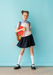 girl is ready to back to school