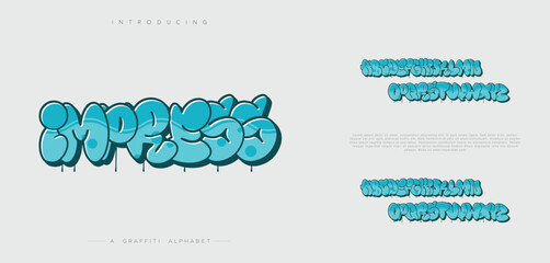 Bold Bubble Graffiti Font – Hand-Drawn Urban Tagging