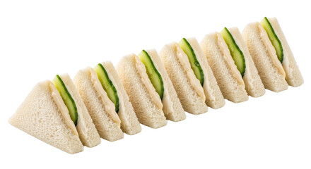 Isolated Cucumber Sandwiches