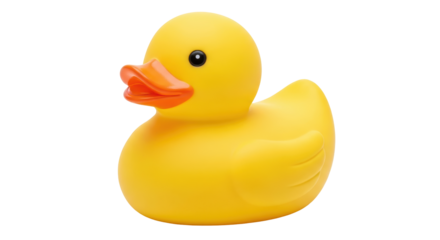 Isolated Yellow Rubber Duck