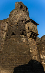 Imposing Stone Bastion of Daulatabad Fort