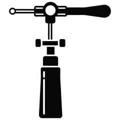 optometrist element isolated lensometer on white background