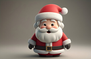 Obraz premium 3d rendering vector beanie of santa