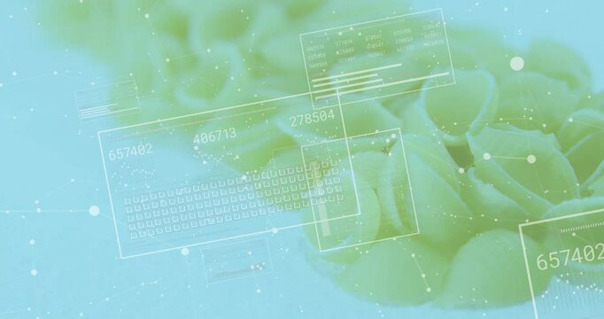 Translucent panel fading in over coral cluster, panels sliding, updating readouts to visualize data