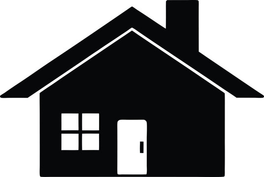 Houses icon, hone icon silhouette vector illustration