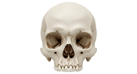 Isolated human skull