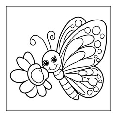 vector illustration of a coloring page