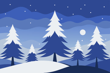 Obraz premium winter landscape with snow