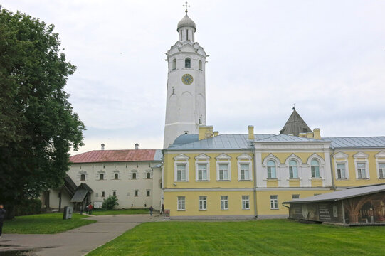 Chasozvonya - clock tower in Veliky Novgorod