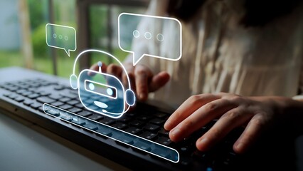 AI Virtual Assistant Artificial Intelligence Chatbot Controlled by Prompt Engineering for...
