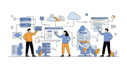Cloud Infrastructure Management Software Solutions for Data Storage and System Connectivity Operations