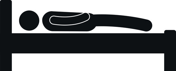 Old man death icon. Human signs and symbols.