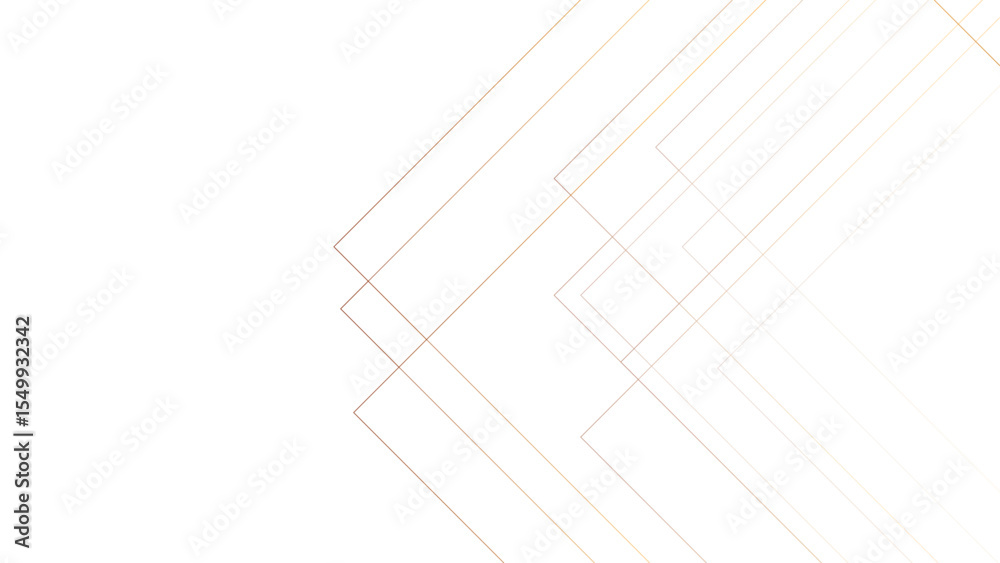 Poster Abstract minimalist background with overlapping geometric squares with golden lines. Aesthetic is clean, delicate, airy, and sophisticated. light beige, peach, faint layered appearance.