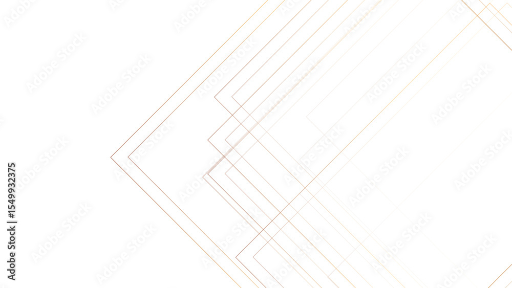 Poster Abstract minimalist background with overlapping geometric squares with golden lines. Aesthetic is clean, delicate, airy, and sophisticated. light beige, peach, faint layered appearance.