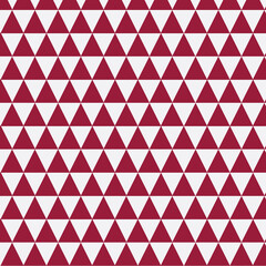 Abstract 3D triangle background in Qatar flag colors—maroon and white. Low-poly geometric pattern with depth and texture, symbolizing national identity and modern design. Qatar flag color designs
