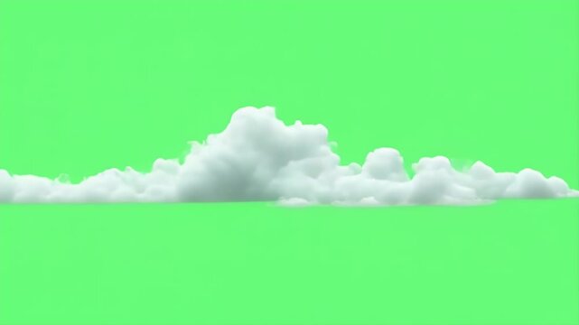 Clouds Green Screen Background for Video Editing
