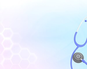 Medical care stethoscope abstract backdrop design