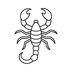 scorpio zodiac minimal outline