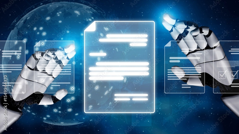Poster online document management, cloud-based document access, secure digital file storage, paperless docu