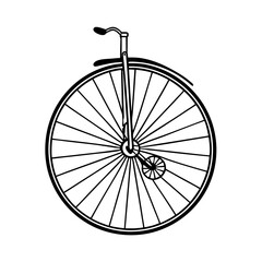 Fototapeta premium Vintage Bicycle Vector Illustration Classic Bike Graphic Design