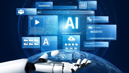 AI Assistant Brain Processor with LLM Technology, Big Data, Machine Learning, Generative AI for...