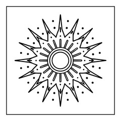 Obraz premium black and white mandala coloring pages