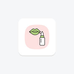 Lip Stain, vector, pixel perfect, illustrator file
