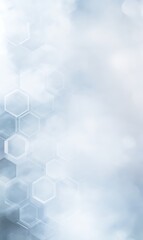 Geometric light blue and white design